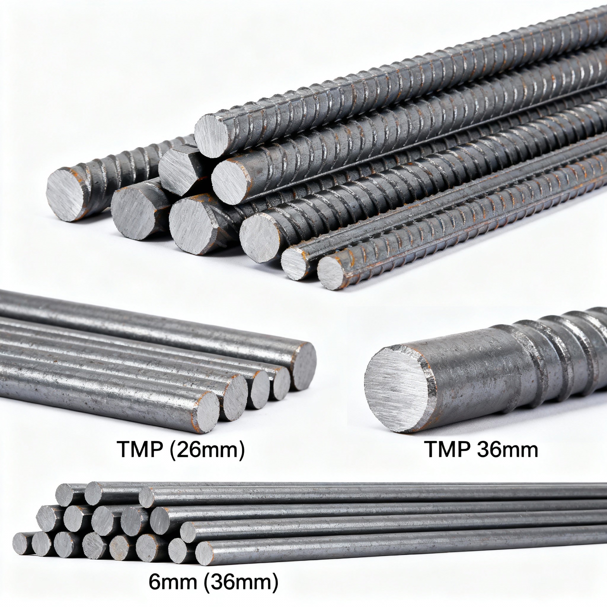 TMT Iron Rods / Smooth (Dia: 6 mm – 36 mm) – kingivoire.sarl